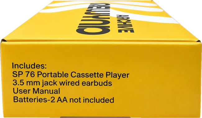 Box side listing what is included